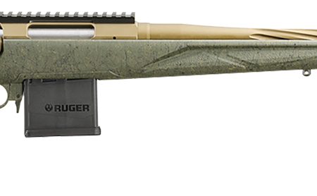 Ruger 46938 American II Predator Full Size 204 Ruger 10+1 22" Burnt Bronze Cerakote Spiral Fluted Threaded Barrel & Alloy Steel Receiver w/Picatinny Rail, Green Splatter Adj LOP Synthetic Stock