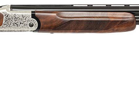 Chiappa Firearms 930378 202AE  12 Gauge Break Open 3" 2 28" Black Chrome Lined Vent Rib Barrel, Nickel-Plated Engraved Aluminum Receiver, Fixed Walnut Stock