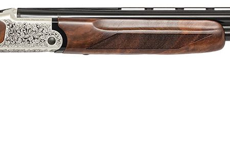 Chiappa Firearms 930379 202AE  20 Gauge Break Open 3" 2 26" Black Chrome Lined Vent Rib Barrel, Nickel-Plated Engraved Aluminum Receiver, Fixed Walnut Stock