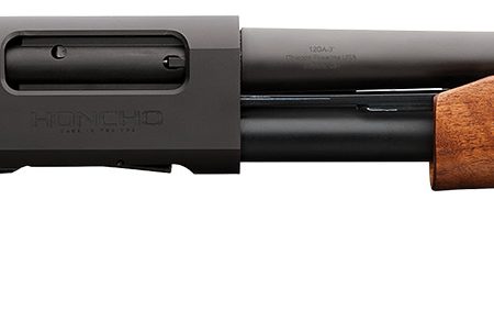 Charles Daly 930362 Honcho Tactical 12 Gauge Pump 3" 5+1 14" Black Steel Barrel, Black Drilled & Tapped Aluminum Receiver, Checkered Walnut Birds Head Grip