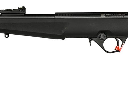 Rossi RB22L1611EN01 RB22 US Flag Compact 22 LR 10+1 16.50" Matte Black Threaded Barrel, Black Aluminum Receiver, Black w/US Flag Synthetic Fixed Stock