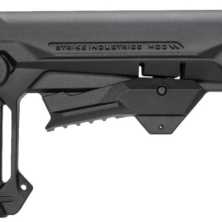 Strike Industries STRIKEESMOD2BK MOD2 Rifle Stock Black Polymer Compatible w/ AR Style Buffer Tubes