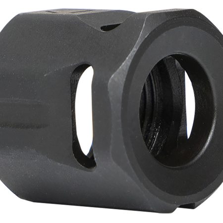 Strike Industries MCCIRCLE Micro Threaded Compensator Black Steel 1/2"x28 Threads 0.64" OAL Compatible w/ 9mm/357 SIG