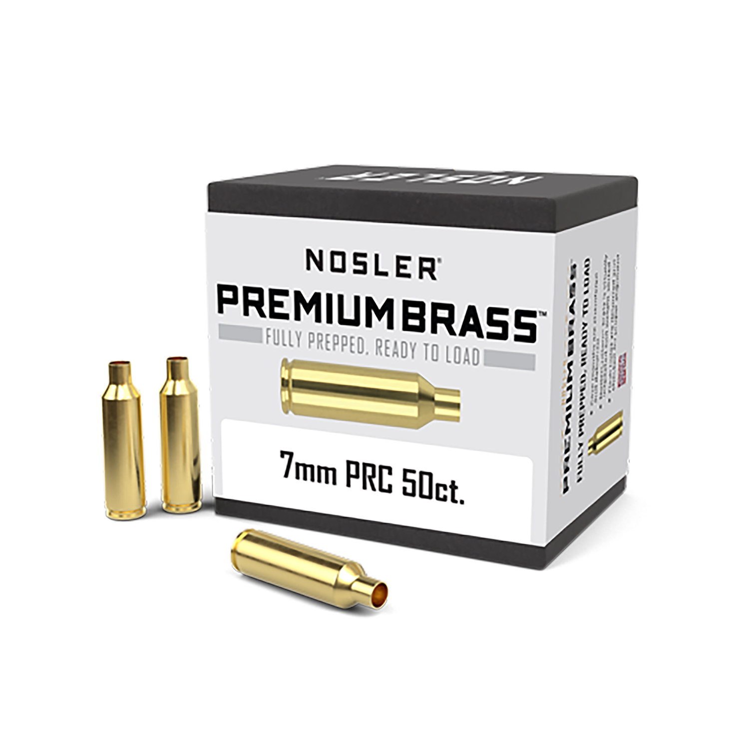 Nosler 17890 Premium Brass Unprimed Cases 7mmPRC Rifle Brass 50/Box