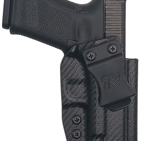 Rounded Gear GLK192332CFRHVAR Kydex IWB Black Kydex Fits Glock 19 Belt Clip Right Hand