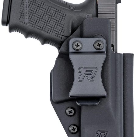 Rounded Gear RGUNVRSLSTNDRDBLK Universal Kydex IWB Black Kydex Belt Clip Fits Standard Sized Handguns Right Hand