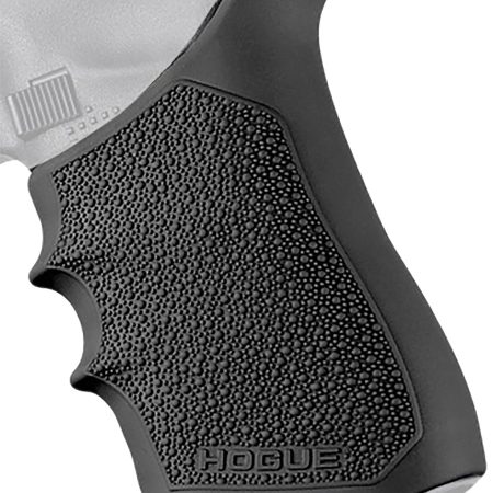 Hogue 17020 Grip Sleeve Handall Beavertail Black Rubber