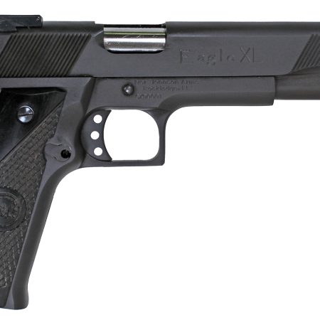 Iver Johnson Arms EAGLEXLDS Eagle XL 45 ACP 14+1 6" Stainless Steel Barrel, Matte Black Steel Serrated Slide, Matte Black Steel Frame w/Beavertail, Black G10 Grip