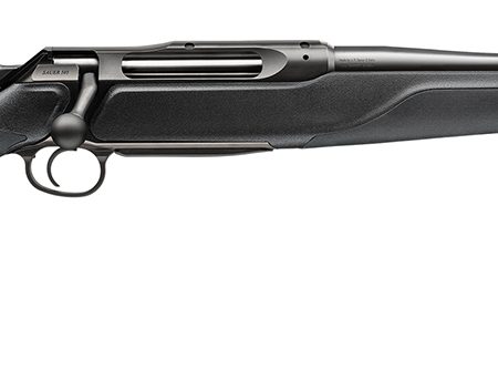 Sauer 80117634 505 XT Full Size 270 Win Mag 3+1 22" Titanium Gray Threaded Barrel, Saddle Mount Steel Receiver, Black Fixed Synthetic Stock