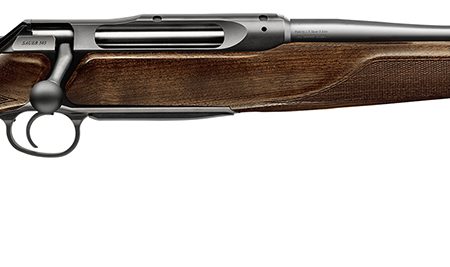 Sauer 80117094 505 Lux Full Size 308 Win 3+1 22" Matte Blued Threaded Barrel, Matte Blued Saddle Mount Steel Receiver, Grade 5 Wood Fixed Stock