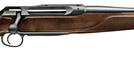Sauer 80117096 505 Lux Full Size 30-06 Springfield 3+1 22" Matte Blued Threaded Barrel, Matte Blued Saddle Mount Steel Receiver, Grade 5 Wood Fixed Stock