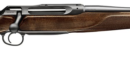 Sauer 80117660 505 Lux Full Size 6.5 PRC 3+1 24" Matte Blued Threaded Barrel, Matte Blued Saddle Mount Steel Receiver, Grade 5 Wood Fixed Stock