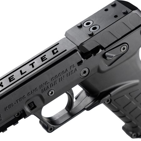 Kel-Tec P17BBLKOR P17  22 LR 16+1 3.80" Black Steel Barrel, Black Optic Ready/Serrated Slide, Black Polymer Frame w/Picatinny Rail, Textured Grip