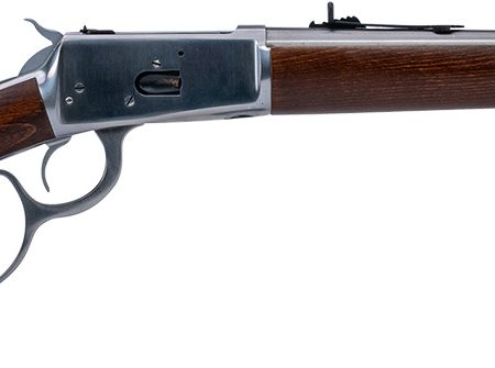 Heritage Mfg H92045189 92 Ranch Hand 45 Colt (Long Colt) 8rd 18" Stainless Polished  Barrel, Stainless Polished Receiver, Fixed Hardwood Stock
