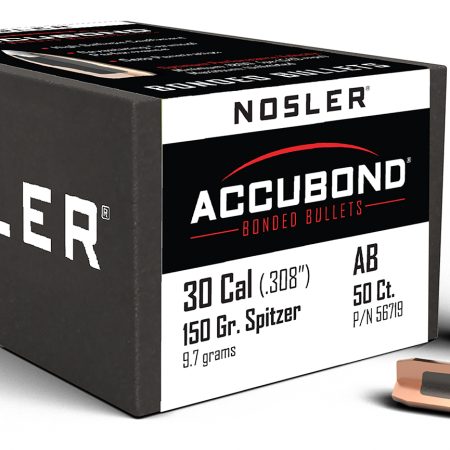 Nosler 56719 AccuBond  30Cal 150gr Spitzer Point Boat Tail 50/Box