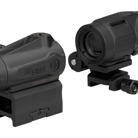 Sig Sauer Electro-Optics SORJMSR101 Romeo-MSR Gen II w/Juliet3 Black 1x/3x 20mm/22mm 2 MOA Red Dot Juliet 3 Micro Magnifier