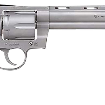 Colt Mfg PYTHONSM8RTS Python  357 Mag/38 Special 6 Shot 8" Bead Blasted Vent Rib Barrel, Cylinder & Frame, Black Rubber Grip, Exposed Hammer