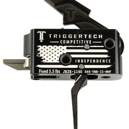 TriggerTech X46TBB33NNF Competitive Independence Black/White Fits AR-15