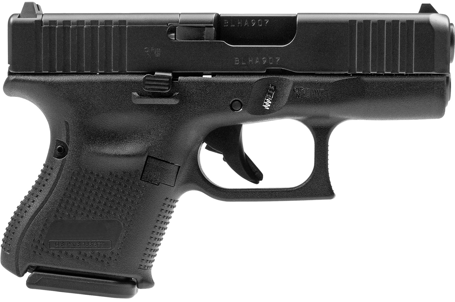 Glock UA265S201MOS G26 Gen5 MOS Sub-Compact Frame 9mm Luger 10+1 3.43" Black GMB Barrel, Black nDLC MOS Cut/Serrated Steel Slide, Black Polymer Frame, USA Made
