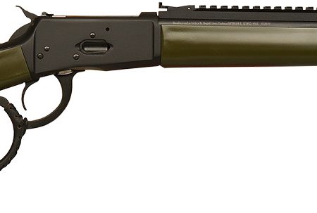 Gforce Arms GFLVR357OD Saddlehorn  357 Mag 10+1 16.50" Black Steel Barrel, Black Picatinny Rail Aluminum Receiver, Fixed Green Synthetic Stock