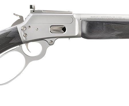 Marlin 1894 Trapper Full Size 44 Special/44 Rem Mag 8+1/9+1 16.10" Satin Threaded Barrel, Satin Stainless Steel Receiver, Fixed Black Laminate Stock