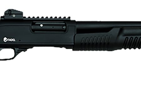 Citadel FRPATMB1220 PAT 12 Gauge Pump 3" 3+1 20" Black Steel Barrel, Black Picatinny Rail Steel Receiver, Fixed Black Synthetic Stock