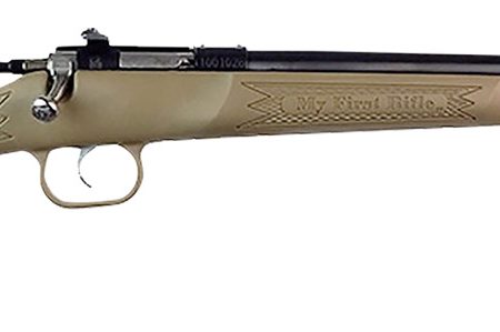 Crickett KSA235 My First Rifle 22 S/L/LR Single Shot 16.10" Blued Barrel & Receiver, Desert Tan Synthetic Fixed Stock