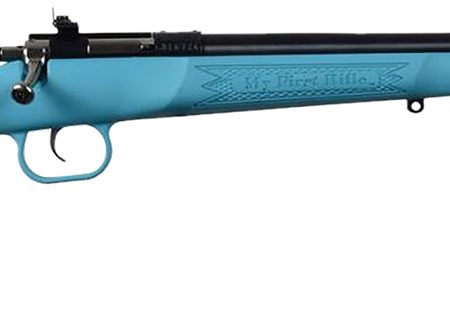 Crickett KSA302 My First Rifle 22 S/L/LR Single Shot 16.10" Blued Barrel & Receiver, Blue Synthetic Fixed Stock