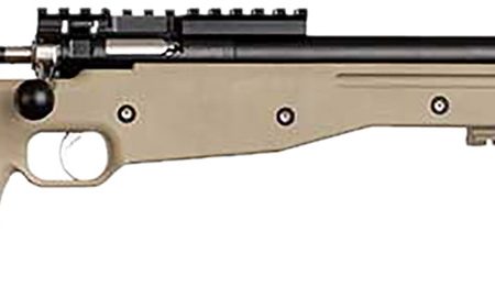 Crickett KSA2150 Precision  Full Size 22 LR Single Shot 16.10" Blued Threaded Bull Barrel, Blued Crickettinny Rail Steel Receiver, Flat Dark Earth Synthetic Adj LOP Stock