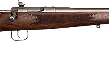Chipmunk 10002 Deluxe The Original Youth Deluxe Single Shot 16.10" Satin Tapered Barrel, Satin Stainless Steel Receiver, Fixed American Walnut Stock, EZ Loader