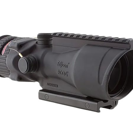 Trijicon 100005 ACOG w/TA75 Mount Matte Black 6x48mm Illuminated Red Horseshoe/Dot 308 BAC Reticle