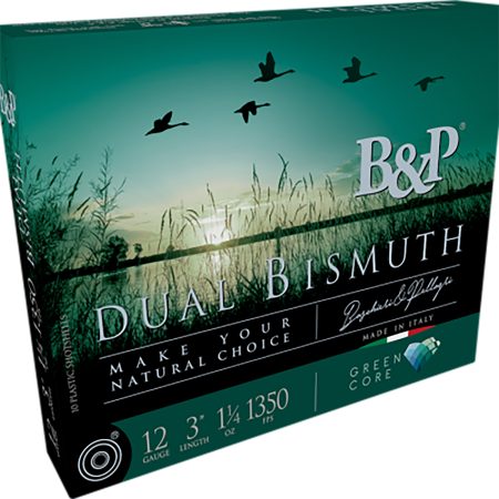 B&p Ammunition 12B4DB43 Dual Bismuth 12Gauge 3" 1 1/4oz Bismuth 3/4Shot 10 Per Box/10 Case