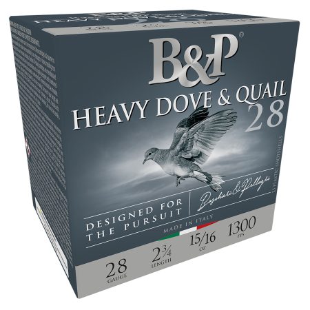 B&P Ammunition 28BD6 Heavy Dove & Quail  28Gauge 2.75" 15/16oz 6Shot 25 Per Box/10 Case