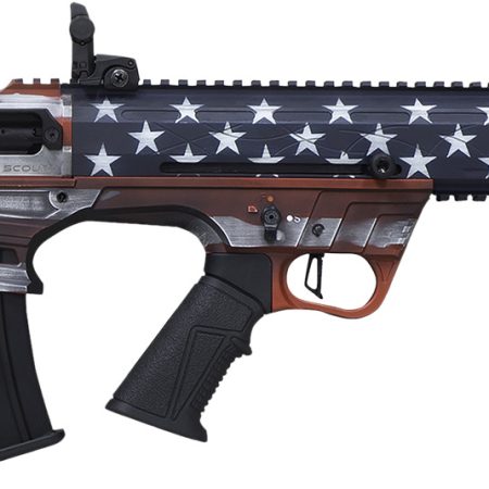 Citadel FRPS1218USA Pup Scout  12 Gauge Semi-Auto 3" 5+1 18.50" Steel Barrel, USA Flag Picatinny Rail Aluminum Receiver, Picatinny Handguards, Adj Cheek Riser Synthetic Stock, Black Polymer Grip