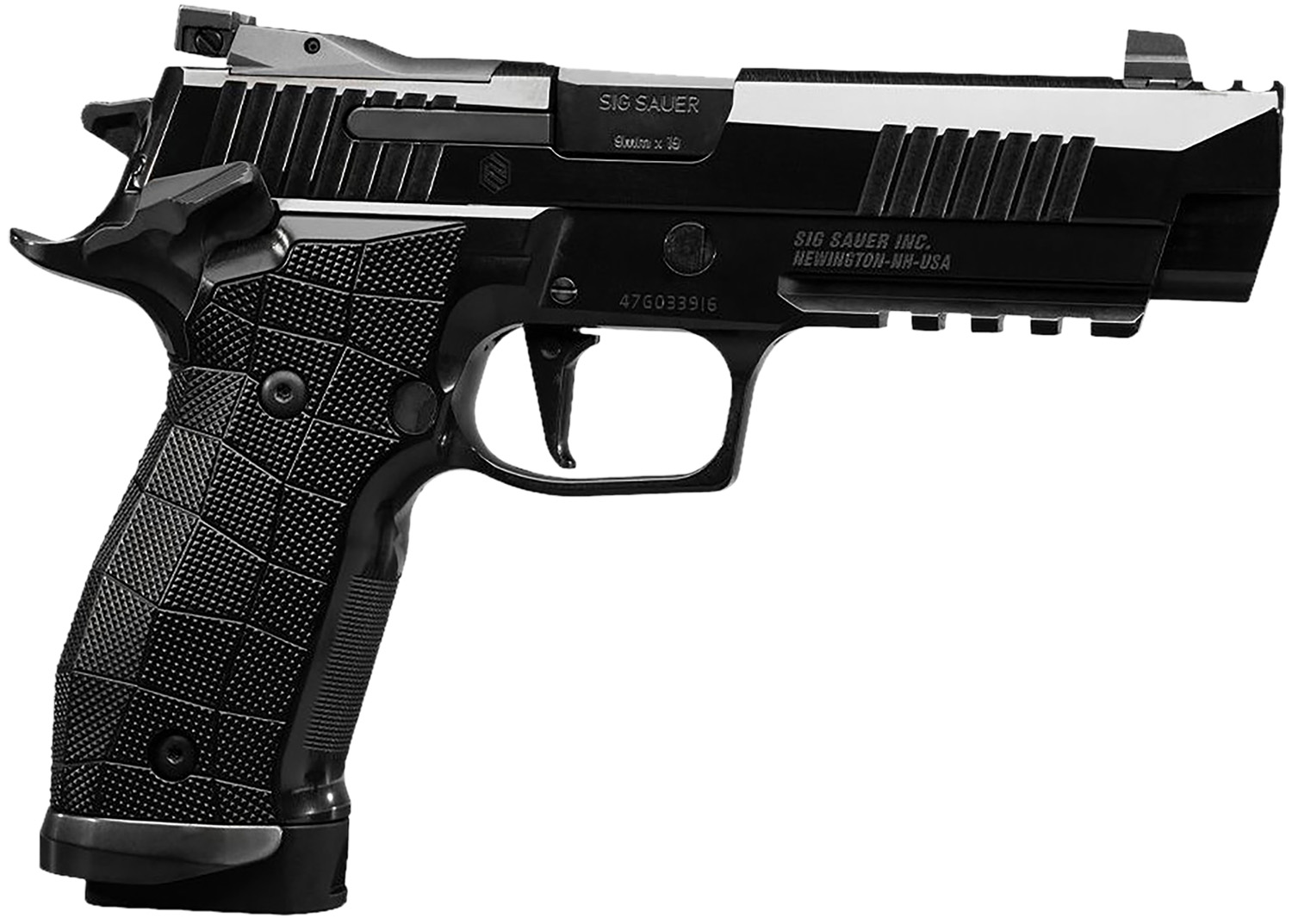 Sig Sauer 226X59CWRES P226 Full Size Frame 9mm Luger 4.40" Black Optic Ready/Serrated Stainless Steel Slide High Polish DLC GridLOK Grip