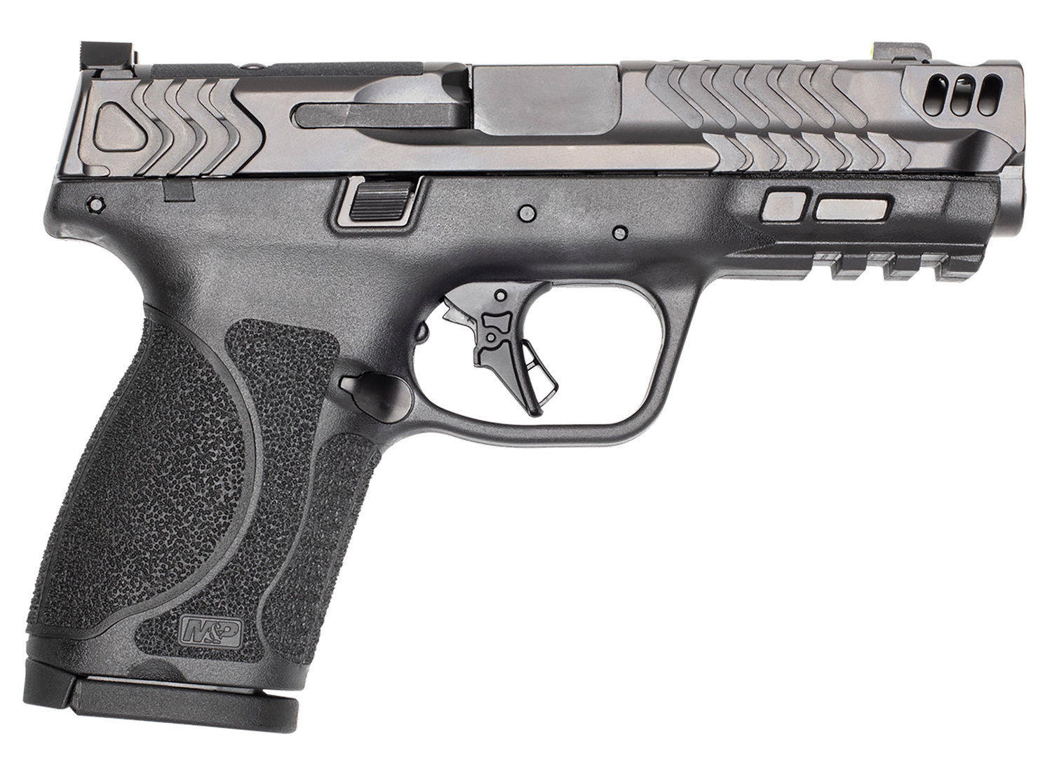 Smith & Wesson 13989 M&P9 2.0 Compact Frame 9mm 15+1 4.22" Stainless Armornite Gray Stainless Steel Slide Black Textured Grip