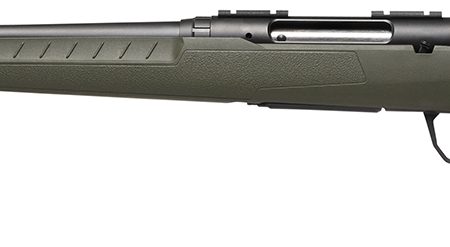 Savage Arms 32072 Axis 2  22-250 Rem 4+1 22" Matte Black Sporter Barrel, Matte Black Drilled & Tapped Steel Receiver, Fixed Green Synthetic Stock, Left Hand