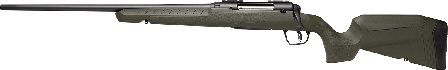 Savage Arms 32076 Axis 2 308 Win 4+1 22" Matte Black Sporter Barrel, Matte Black Drilled & Tapped Steel Receiver, Fixed Green Synthetic Stock, Left Hand
