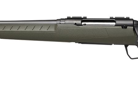 Savage Arms 32080 Axis 2 270 Win 4+1 22" Matte Black Sporter Barrel, Matte Black Drilled & Tapped Steel Receiver, Fixed Green Synthetic Stock, Left Hand