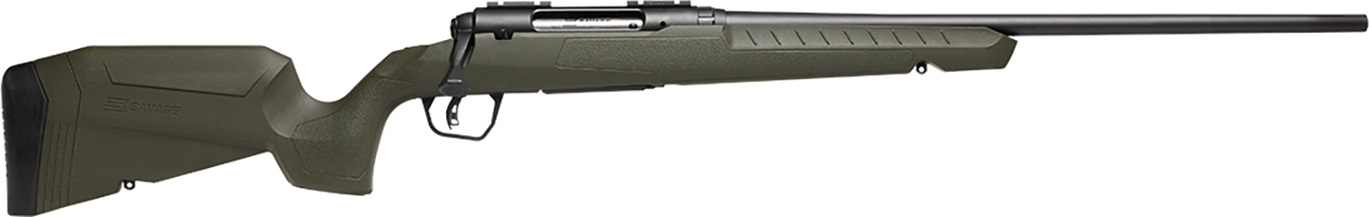 Savage Arms 32107 Axis 2 Compact 6.5 Creedmoor 4+1 20" Matte Black Heavy Sporter Barrel, Matte Black Drilled & Tapped Carbon Steel Receiver, Fixed OD Green Synthetic Stock, Right Hand