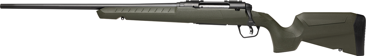 Savage Arms 32129 Axis 2 Compact 6.5 Creedmoor 4+1 20" Matte Black Heavy Sporter Barrel, Matte Black Drilled & Tapped Carbon Steel Receiver, Fixed OD Green Synthetic Stock, Left Hand