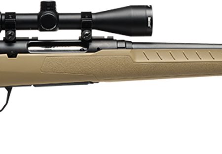 Savage Arms 32168 Axis 2 XP Combo 25-06 Rem 4+1 22" Black Sporter Barrel, Black Drilled & Tapped Steel Receiver, Fixed Flat Dark Earth Synthetic Stock, Right Hand, Boresighted 3-9x40