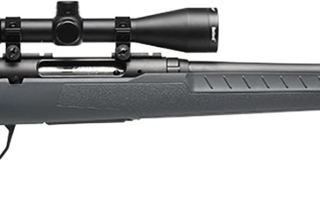 Savage Arms 32175 Axis 2 XP Combo Full Size 7mm-08 Rem 4+1 22" Black Sporter Barrel, Black Carbon Steel Receiver Drilled & Tapped, Gray Fixed Synthetic Stock, Weaver 3-9x40mm Scope, Right Hand