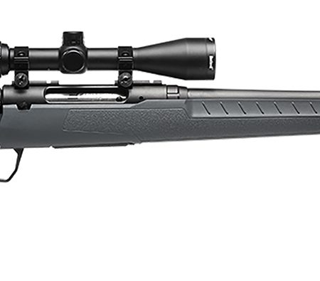 Savage Arms 32181 Axis 2 XP Combo Full Size 30-06 Springfield 4+1 22" Black Sporter Barrel, Black Carbon Steel Receiver Drilled & Tapped, Gray Fixed Synthetic Stock, Weaver 3-9x40mm Scope, Right Hand