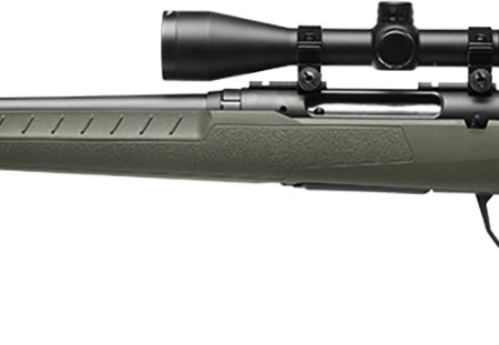 Savage Arms 32186 Axis 2 XP Combo Full Size 7mm-08 Rem 4+1 22" Black Sporter Barrel, Black Carbon Steel Receiver Drilled & Tapped, OD Green Fixed Synthetic Stock, Weaver 3-9x40mm Scope, Left Hand