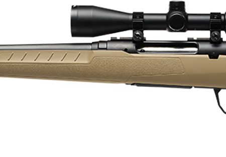 Savage Arms 32196 Axis 2 XP Combo 6.5 Creedmoor 4+1 22" Black Sporter Barrel, Black Drilled & Tapped Steel Receiver, Fixed Flat Dark Earth Synthetic Stock, Left Hand, Boresighted 3-9x40