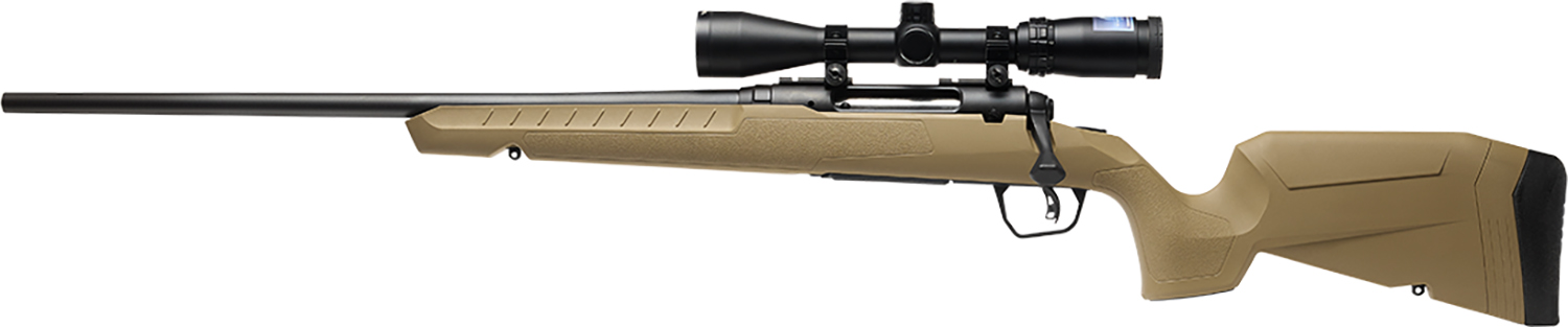 Savage Arms 32196 Axis 2 XP Combo 6.5 Creedmoor 4+1 22" Black Sporter Barrel, Black Drilled & Tapped Steel Receiver, Fixed Flat Dark Earth Synthetic Stock, Left Hand, Boresighted 3-9x40