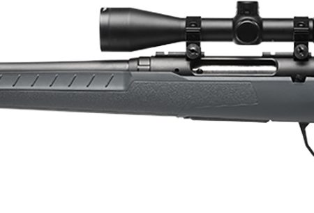 Savage Arms 32206 Axis 2 XP Combo Full Size 243 Win 4+1 22" Black Sporter Barrel, Black Carbon Steel Receiver Drilled & Tapped, Gray Fixed Synthetic Stock, Weaver 3-9x40mm Scope, Left Hand