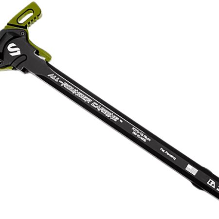 Lead & Steel Llc LS-CHODE-ODG Charging Handle  AR-15/M16 OD Green Type 3 Hard Anodize 7075-T6 Aluminum