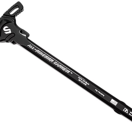 Lead & Steel Llc LS-CHODE-BLK Charging Handle  AR-15/M16 Black Type 3 Hard Anodize 7075-T6 Aluminum